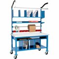 Global Industrial Complete Mobile Packing Workbench, ESD Safety Edge, 60inW x 30inD 244189A